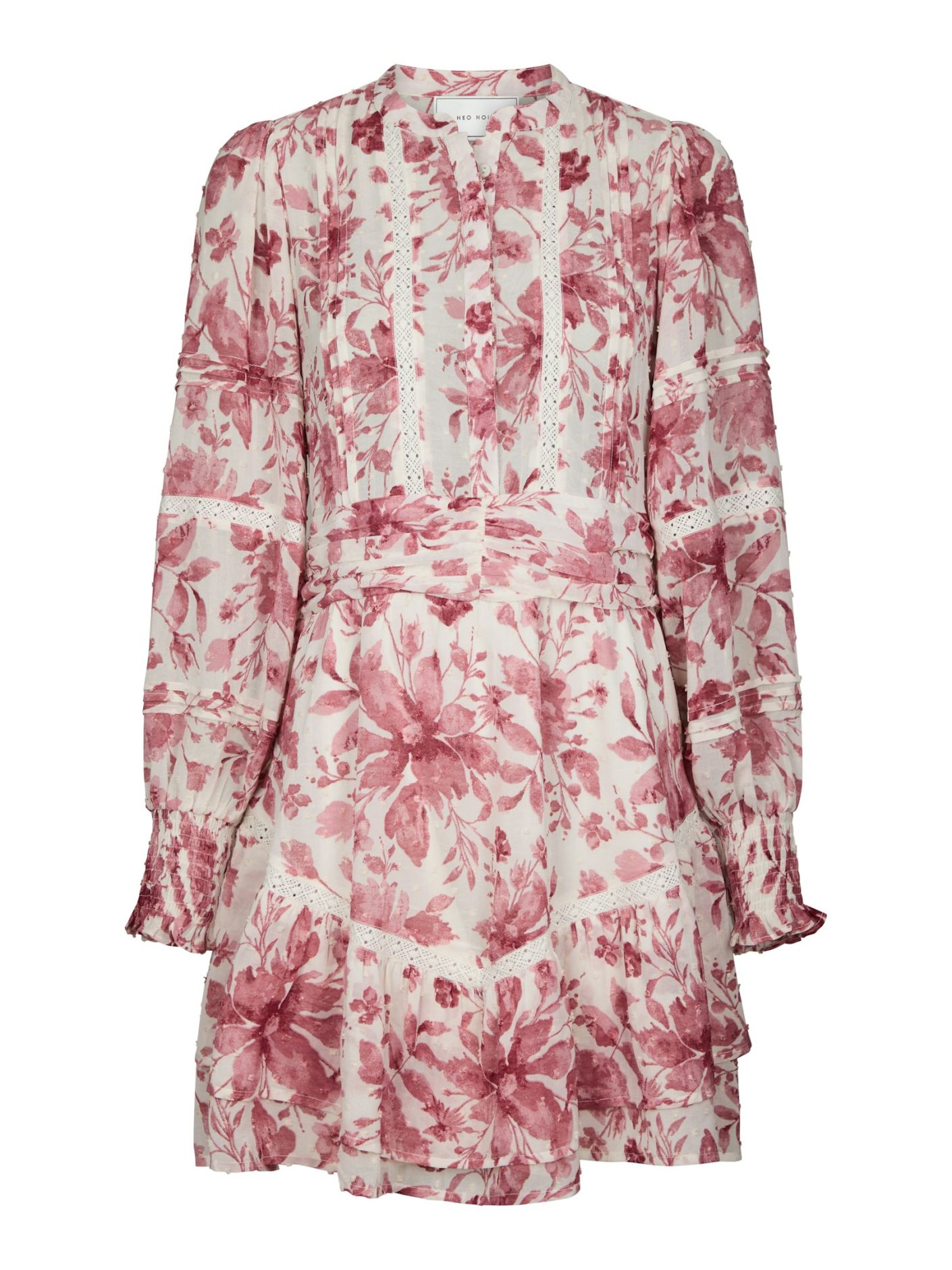 Roberta Flower Print Dress - Evening Rose