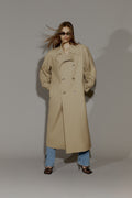 Wool Blend Trenchcoat - Beige