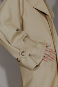 Wool Blend Trenchcoat - Beige