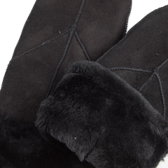 Jasmin Sheepskin Mitten - Black