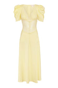 Francis Lace Midi Dress - Lemonade