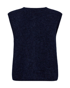 Almine Thora Knit Vest  - Maritime Blue