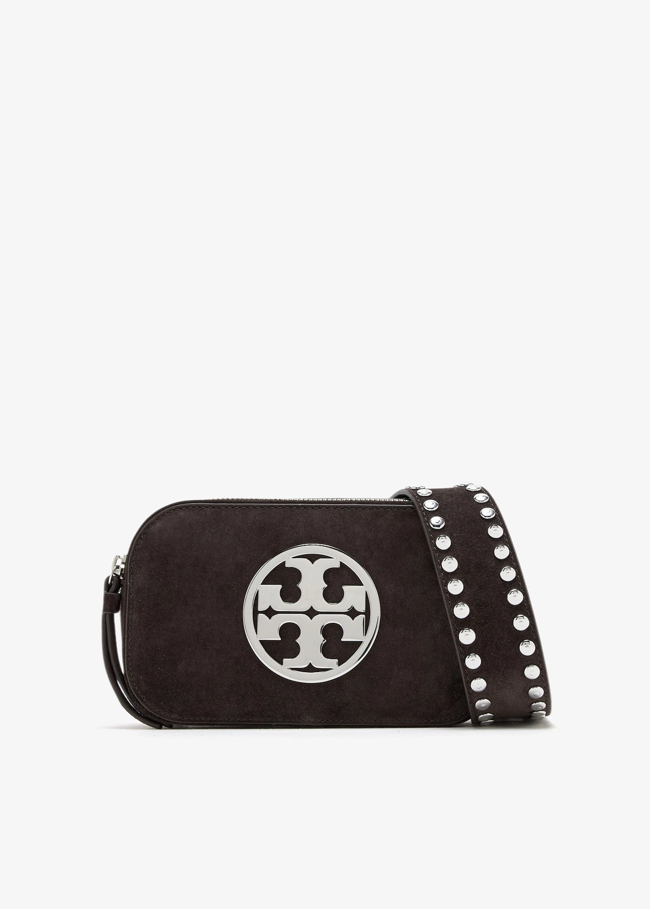 Miller Suede Mini Crossbody Bag - Shadow Oak