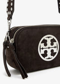 Miller Suede Mini Crossbody Bag - Shadow Oak