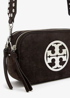 Miller Suede Mini Crossbody Bag - Shadow Oak