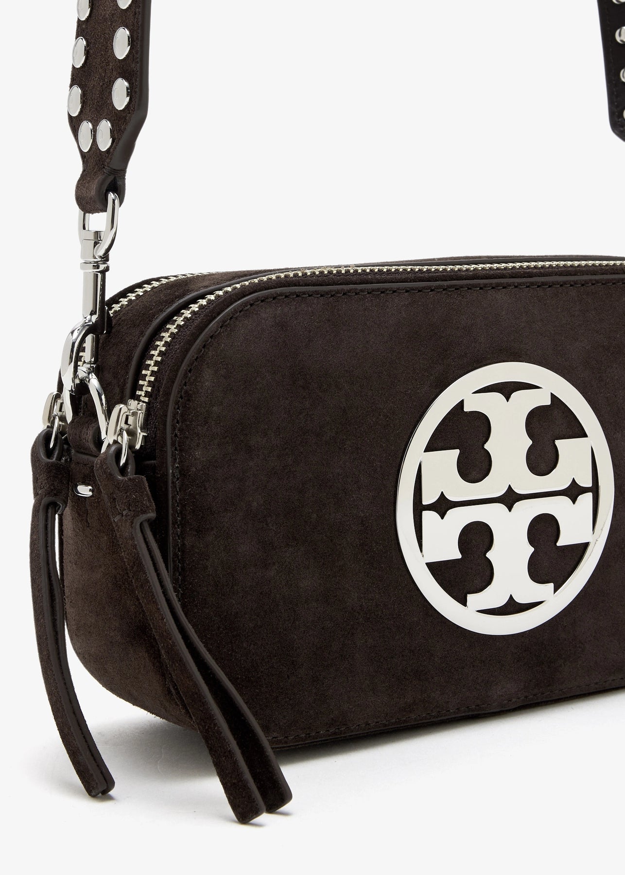 Miller Suede Mini Crossbody Bag - Shadow Oak