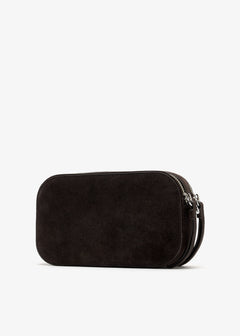 Miller Suede Mini Crossbody Bag - Shadow Oak