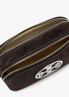 Miller Suede Mini Crossbody Bag - Shadow Oak