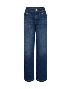 Candia Peach Jeans - Dark Blue
