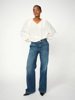 Candia Peach Jeans - Dark Blue