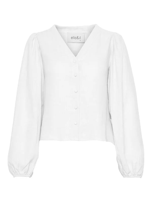 Edith Linen Shirt - White