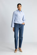 Clarida Stripe Shirt - Light Blue