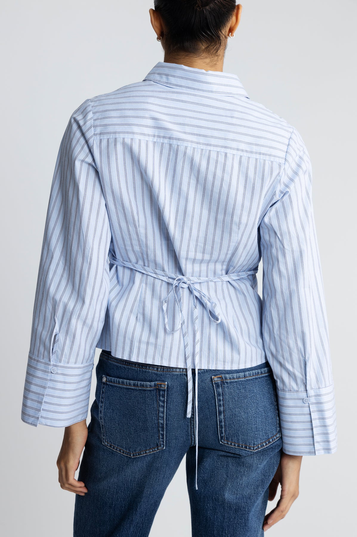 Clarida Stripe Shirt - Light Blue