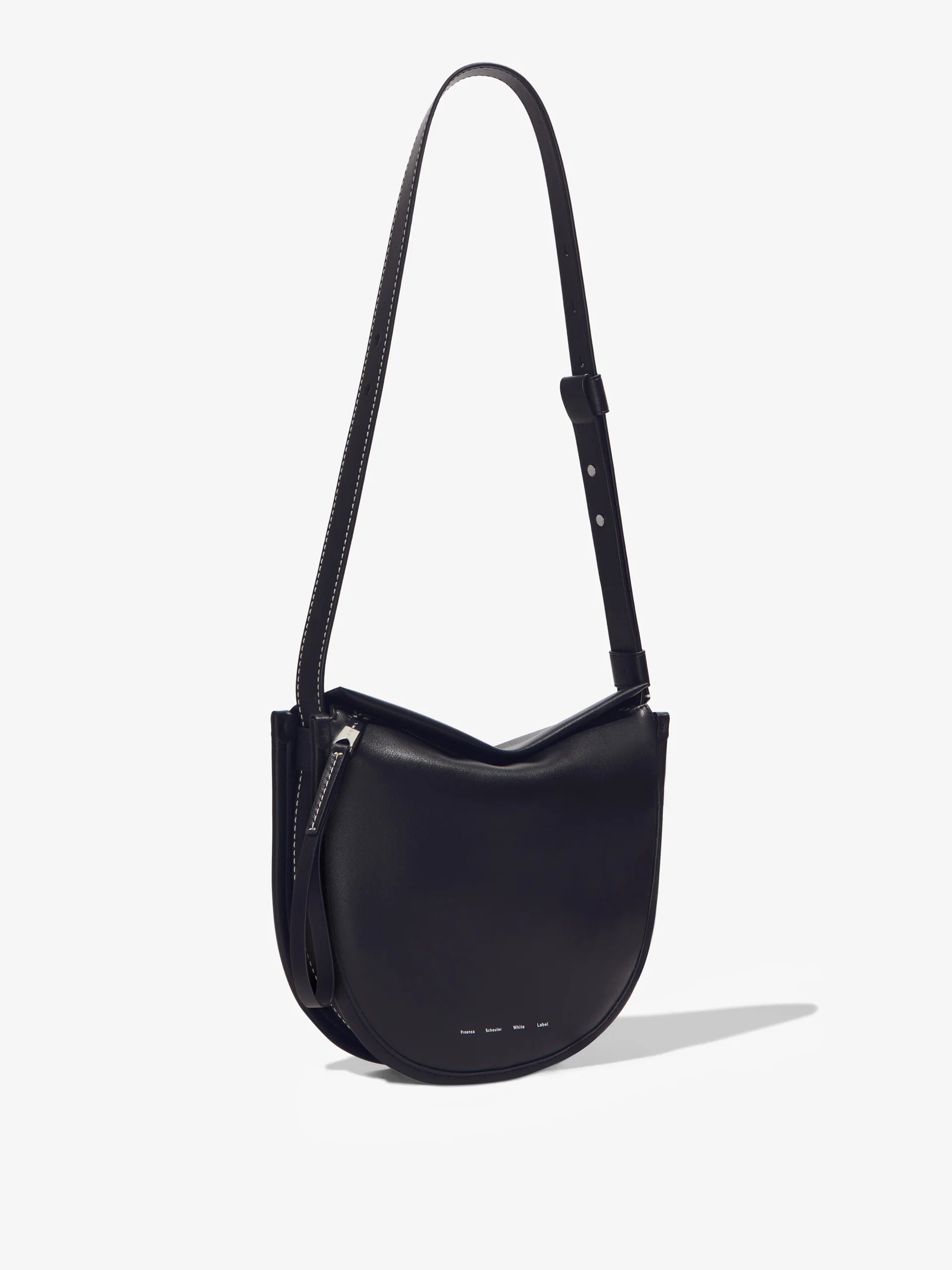 Medium Baxter Leather Bag - Black