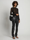 Medium Baxter Leather Bag - Black