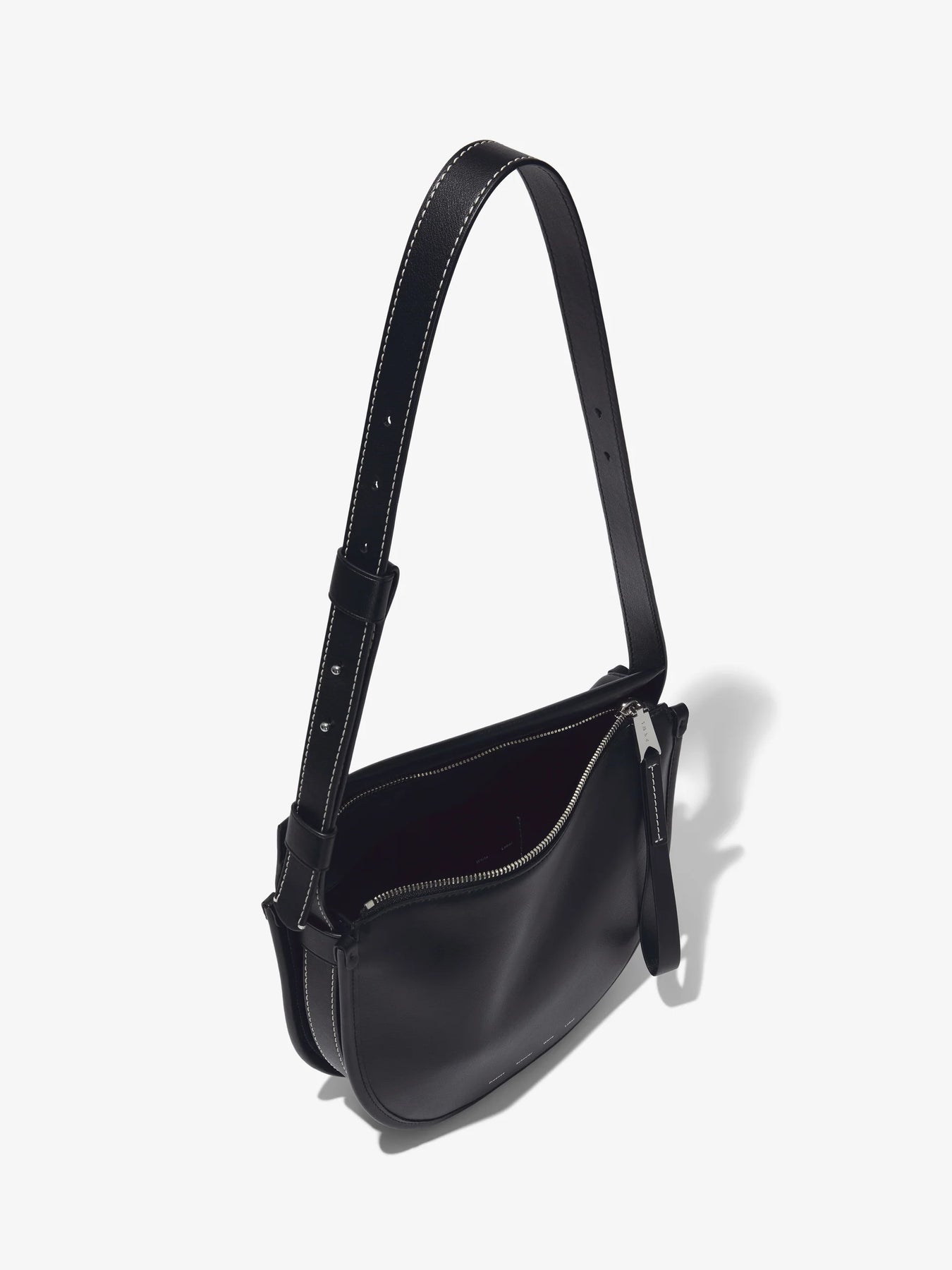 Medium Baxter Leather Bag - Black