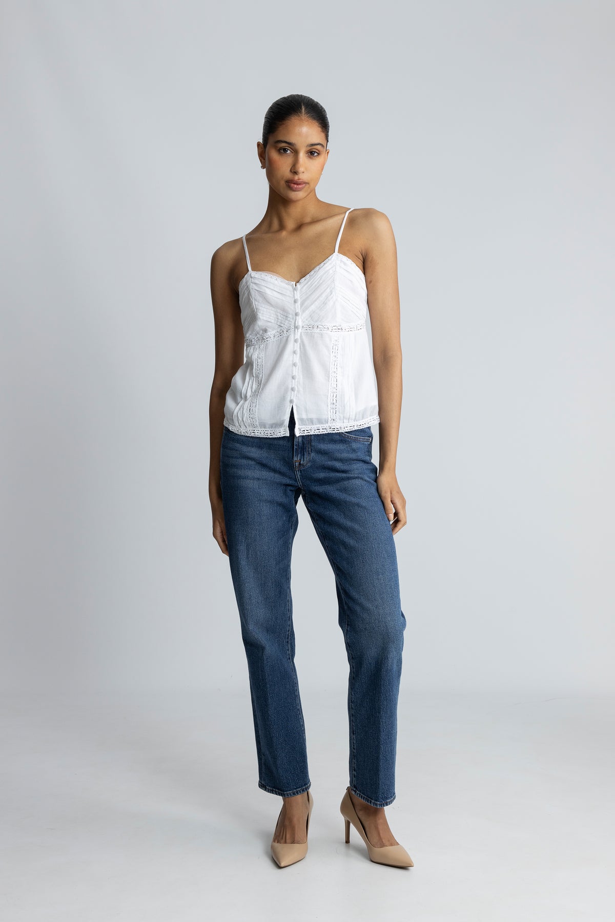 Nimissa S Voile Top - White