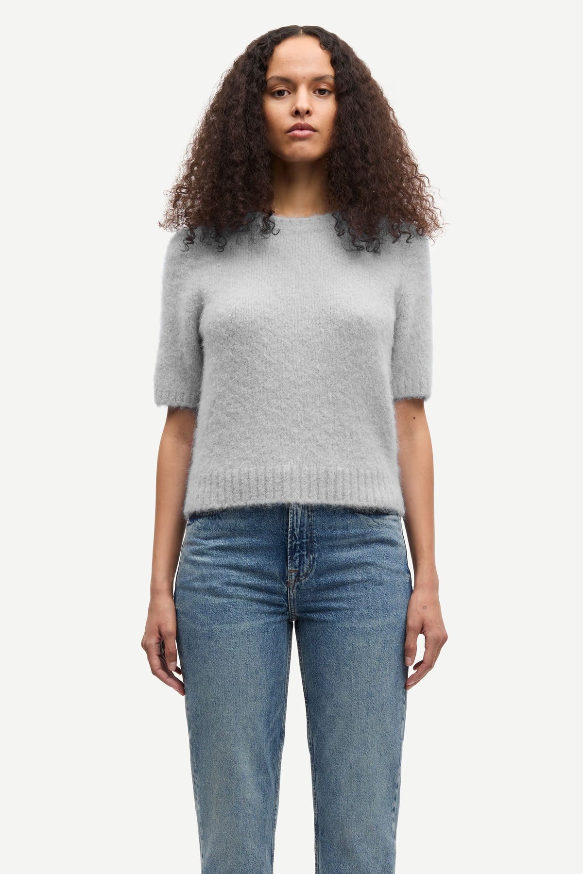 Sajeanne Top - Light Grey Mel.