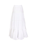 Cotton Slub Skirt - White
