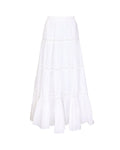 Cotton Slub Skirt - White