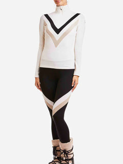 Voss Chevron Zipup Women - Off White