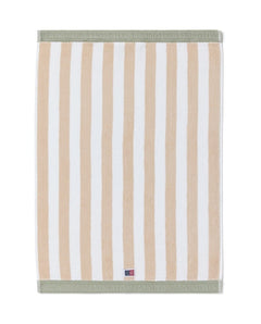 Block Striped Towel 50X70 - Moonbeam/White/Vintage