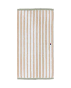Block Striped Towel 30X50 - Moonbeam/White/Vintage