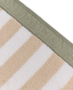 Block Striped Towel 70X130 - Moonbeam/White/Vintage
