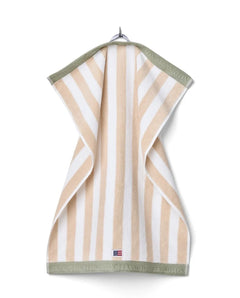 Block Striped Towel 30X50 - Moonbeam/White/Vintage