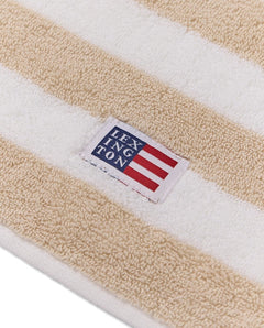 Block Striped Towel 70X130 - Moonbeam/White/Vintage
