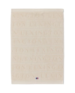 Velour Jacquard Logo Towel 50X70 - Moonbeam