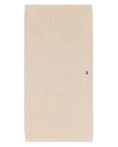 Velour Jacquard Logo Towel 50X70 - Moonbeam