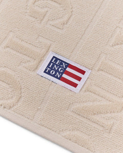 Velour Jacquard Logo Towel 30X50 - Moonbeam