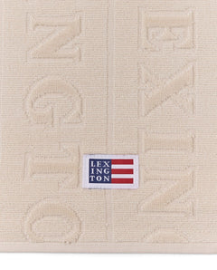Velour Jacquard Logo Towel 50X70 - Moonbeam