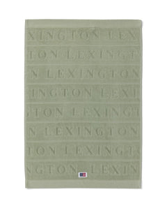 Velour Jacquard Logo Towel 30X50 - Vintage Green