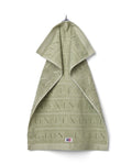 Velour Jacquard Logo Towel 70X130 - Vintage Green