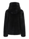 Charlie Fake Fur Jacket - Black