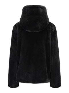Charlie Fake Fur Jacket - Black
