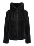 Charlie Fake Fur Jacket - Black