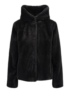 Charlie Fake Fur Jacket - Black