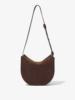 Medium Baxter Suede Bag - Chocolate