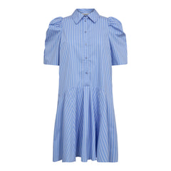 Micacc Stripe SS Shirt Dress - Pale Blue
