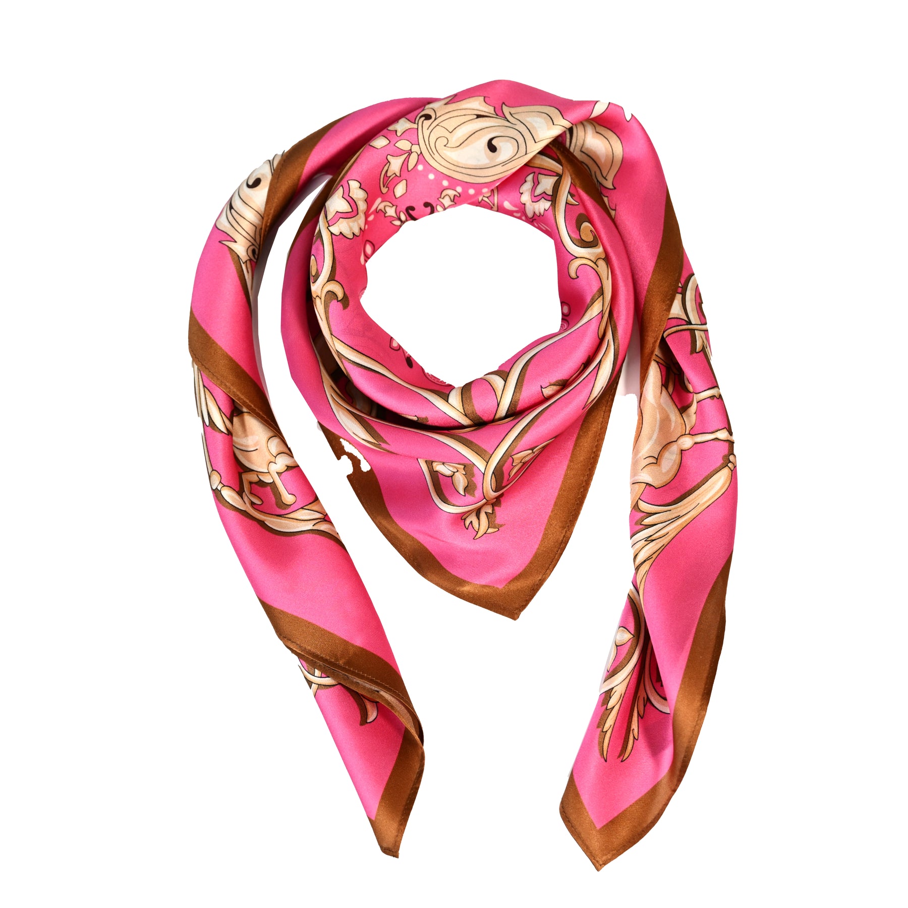 Lola Silk Scarf - Sangria Sunset
