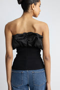 Melange Knit Top - Black