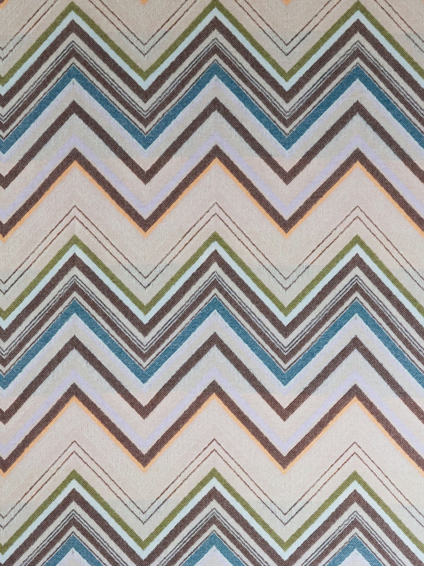 Chevron Throw - Brown Multicolor