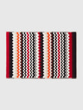 Best Bath Mat W/Rubber Bands - Red Multicolor