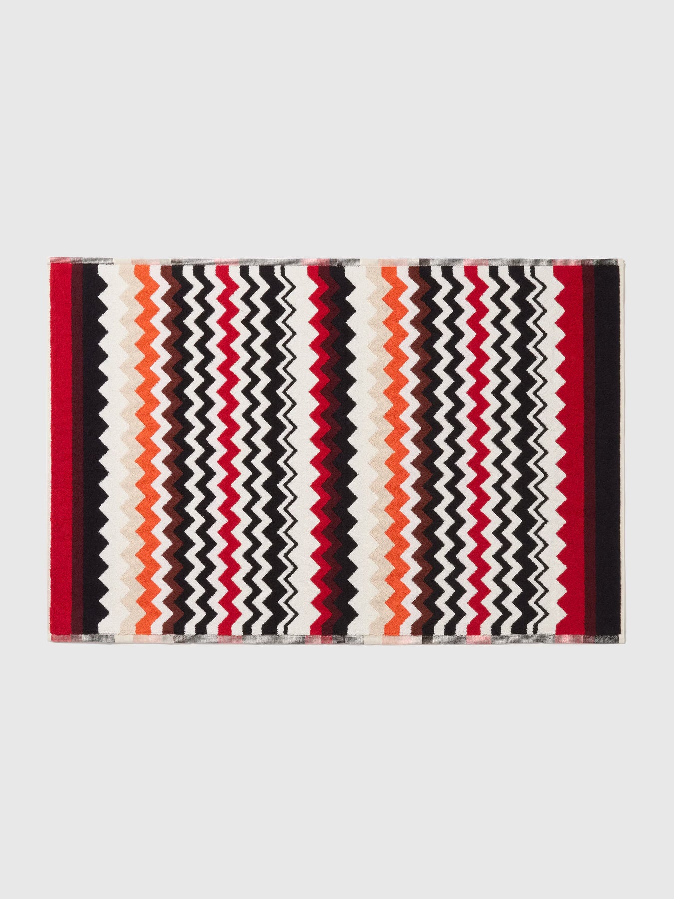 Best Bath Mat W/Rubber Bands - Red Multicolor