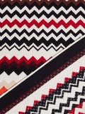 Best Bath Mat W/Rubber Bands - Red Multicolor