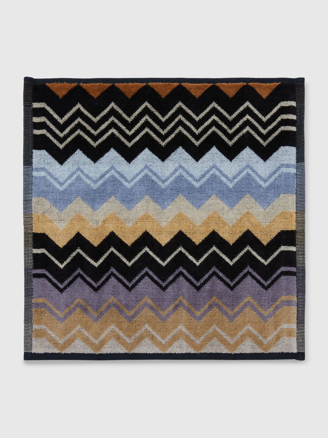 Giacomo Face Towel 6Pcs - Black Multicolor