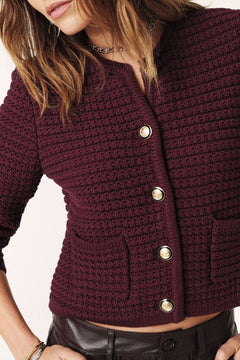 Cardigan Gaspard - Bordeaux